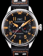 IWC replica 7days power reserve orange platinum strip leather imitazione replica orologi 4us350