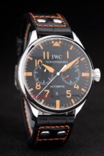 IWC replica 7days power reserve orange platinum strip leather imitazione replica orologi 4us350 - immagine 4