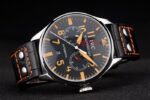 IWC replica 7days power reserve orange platinum strip leather imitazione replica orologi 4us350 - immagine 5