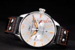 IWC replica 7days power reserve argentèè platinum strip leather imitazione replica orologi 4us351 - immagine 6