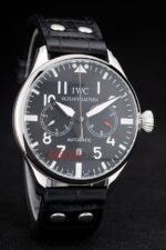 IWC replica 7days power reserve white platinum strip leather imitazione replica orologi 4us353 - immagine 4