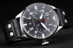 IWC replica 7days power reserve white platinum strip leather imitazione replica orologi 4us353 - immagine 5