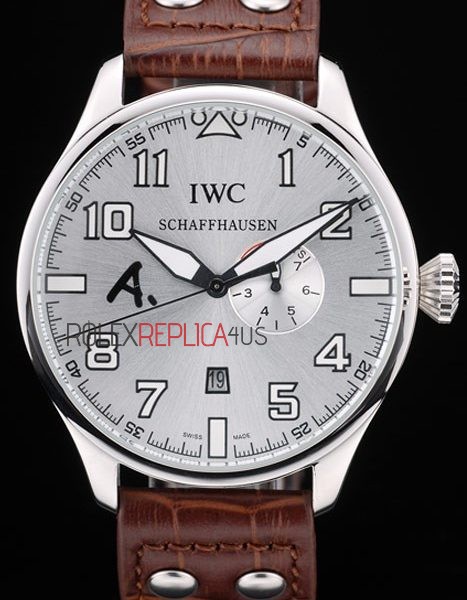 virtuemart_product_4600rolex-replica-orologi-copia-imitazione-rolex-omega IWC replica 7days power reserve platinum argentèè strip leather imitazione replica orologi 4us355 - immagine 1