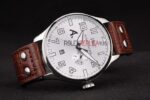 IWC replica 7days power reserve platinum argentèè strip leather imitazione replica orologi 4us355 - immagine 6