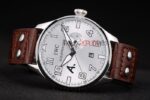 IWC replica 7days power reserve platinum argentèè strip leather imitazione replica orologi 4us355 - immagine 5