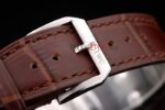 IWC replica 7days power reserve platinum argentèè strip leather imitazione replica orologi 4us355 - immagine 9