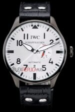 IWC replica 7days power reserve pro-hunter argentèè strip leather imitazione replica orologi 4us356 - immagine 3