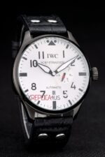 IWC replica 7days power reserve pro-hunter argentèè strip leather imitazione replica orologi 4us356 - immagine 4