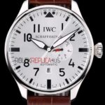 IWC replica 7days power reserve platinum argentèè strip leather imitazione replica orologi 4us357