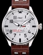 IWC replica 7days power reserve platinum argentèè strip leather imitazione replica orologi 4us357