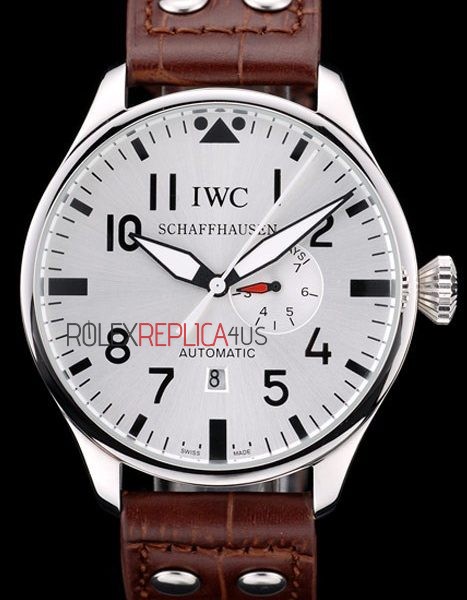 virtuemart_product_4618rolex-replica-orologi-copia-imitazione-rolex-omega IWC replica 7days power reserve platinum argentèè strip leather imitazione replica orologi 4us357 - immagine 1