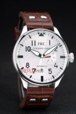 IWC replica 7days power reserve platinum argentèè strip leather imitazione replica orologi 4us357 - immagine 4