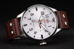 IWC replica 7days power reserve platinum argentèè strip leather imitazione replica orologi 4us357 - immagine 5