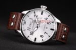 IWC replica 7days power reserve platinum argentèè strip leather imitazione replica orologi 4us357 - immagine 6