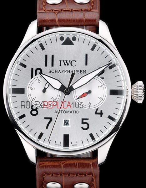 virtuemart_product_4639rolex-replica-orologi-copia-imitazione-rolex-omega IWC replica 7days power reserve argentèè platinum strip leather imitazione replica orologi 4us359 - immagine 1