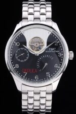 IWC replica tourbillon acciaio imitazione replica orologi 4us361 - immagine 3