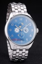 IWC replica grand complication acciaio blue dial imitazione replica orologi 4us362 - immagine 4
