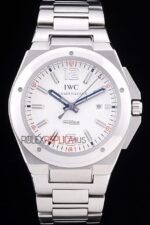 IWC replica ingenieur power reserve acciaio white dial imitazione replica orologi 4us364 - immagine 4