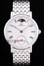 IWC replica fasi lunari acciaio imitazione replica orologi 4us365 - immagine 4