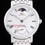 IWC replica fasi lunari acciaio imitazione replica orologi 4us365