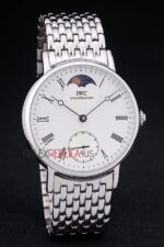 IWC replica fasi lunari acciaio imitazione replica orologi 4us365 - immagine 3