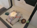 Rolex replica datejust acciaio oro gold dial barrette jubilèè orologio replica copia imitazione 4us223 - immagine 9