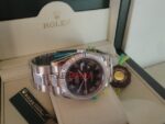 Rolex replica datejust acciaio oyster black roman orologio replica copia imitazione 4us232 - immagine 3