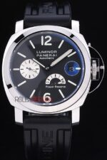 Panerai replica luminor marina power reserve strip rubber orologio copia imitazione 4us368 - immagine 3