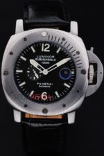 Panerai replica luminor marina submersible strip rubber orologio copia imitazione 4us369 - immagine 3