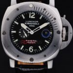 Panerai replica luminor marina submersible strip rubber orologio copia imitazione 4us369