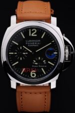 Panerai replica luminor marina power reserve strip leather orologio copia imitazione 4us370 - immagine 3