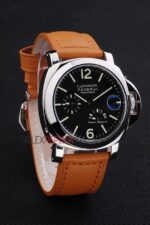 Panerai replica luminor marina power reserve strip leather orologio copia imitazione 4us370 - immagine 4