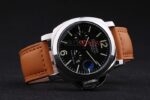Panerai replica luminor marina power reserve strip leather orologio copia imitazione 4us370 - immagine 6