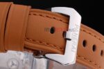 Panerai replica luminor marina power reserve strip leather orologio copia imitazione 4us370 - immagine 10