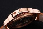 Panerai replica luminor marina rose gold strip leather orologio copia imitazione 4us371 - immagine 7