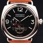Panerai replica luminor marina tourbillon strip leather orologio copia imitazione 4us372