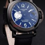 Panerai replica luminor marina GMT strip leather orologio copia imitazione 4us373