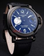 Panerai replica luminor marina GMT strip leather orologio copia imitazione 4us373