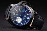 Panerai replica luminor marina GMT strip leather orologio copia imitazione 4us373 - immagine 5