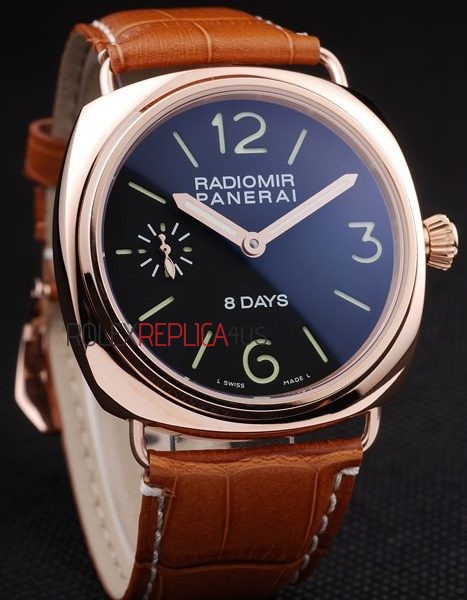 virtuemart_product_5617rolex-replica-orologi-copia-imitazione-rolex-omega Panerai replica radiomir 8days rose gold strip leather orologio copia imitazione 4us375 - immagine 1