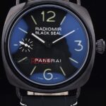 Panerai replica radiomir black seal strip leather orologio copia imitazione 4us376