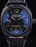 Panerai replica radiomir black seal strip leather orologio copia imitazione 4us376