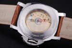 Panerai replica luminor marina GMT strip leather orologio copia imitazione 4us378 - immagine 8