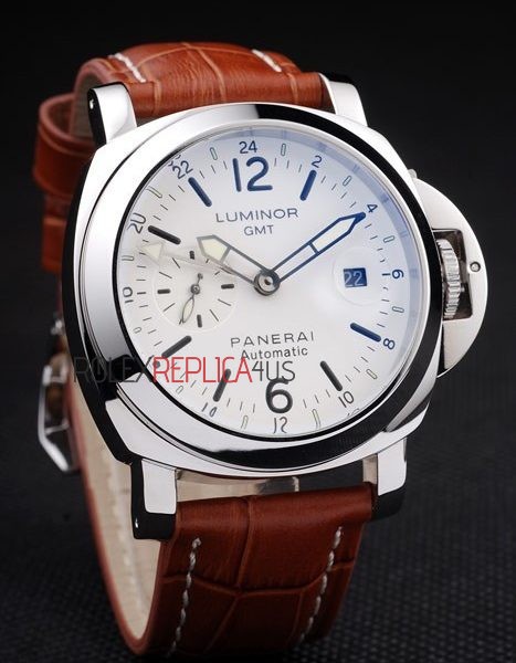 virtuemart_product_5665rolex-replica-orologi-copia-imitazione-rolex-omega Panerai replica luminor marina GMT white dial strip leather orologio copia imitazione 4us380 - immagine 1