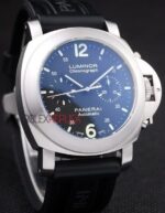 Panerai replica luminor marina chronograph strip rubber orologio copia imitazione 4us381