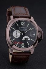 Panerai replica luminor marina power reserve strip rubber orologio copia imitazione 4us384 - immagine 4