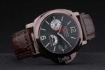 Panerai replica luminor marina power reserve strip rubber orologio copia imitazione 4us384 - immagine 6