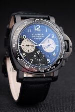 Panerai replica luminor marina daylight crono strip rubber orologio copia imitazione 4us385 - immagine 3