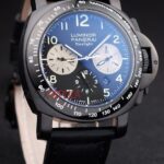 Panerai replica luminor marina daylight crono strip rubber orologio copia imitazione 4us385