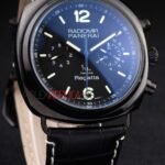 Panerai replica radiomir chronograph regatta strip leather orologio copia imitazione 4us387